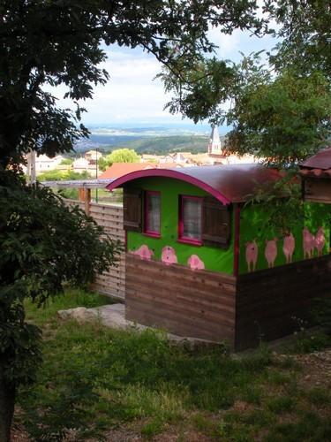 Отель Le Git'An Roulotte Bessey Номер фото